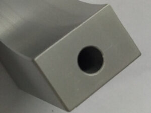 Blind holes of precision machined parts