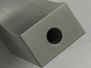 Blind holes of precision machined parts