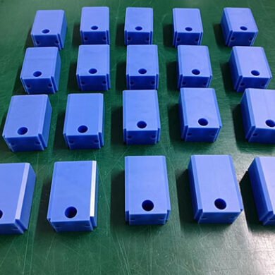 Blue nylon machined parts