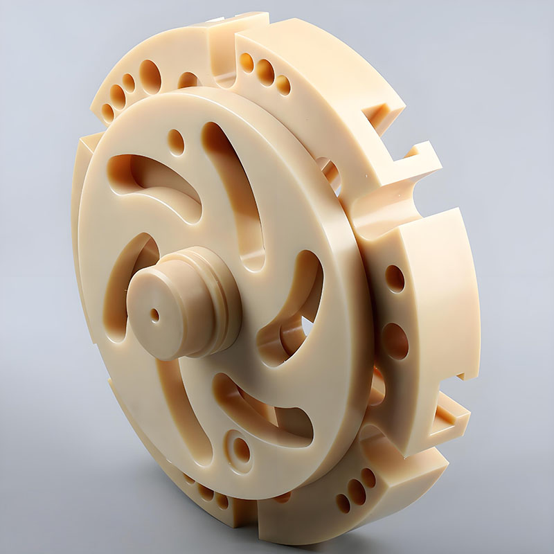 Glass-Filled PEEK 150GL20 machined part