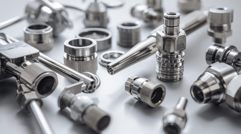 Stainless steel medical device componts