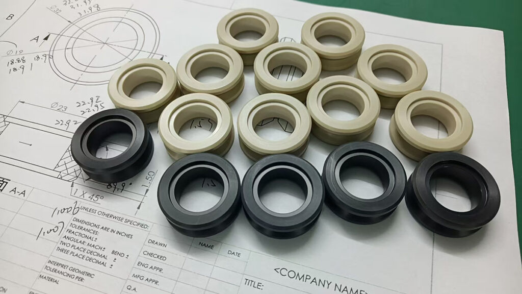 Peek machined parts and delrin machined parts