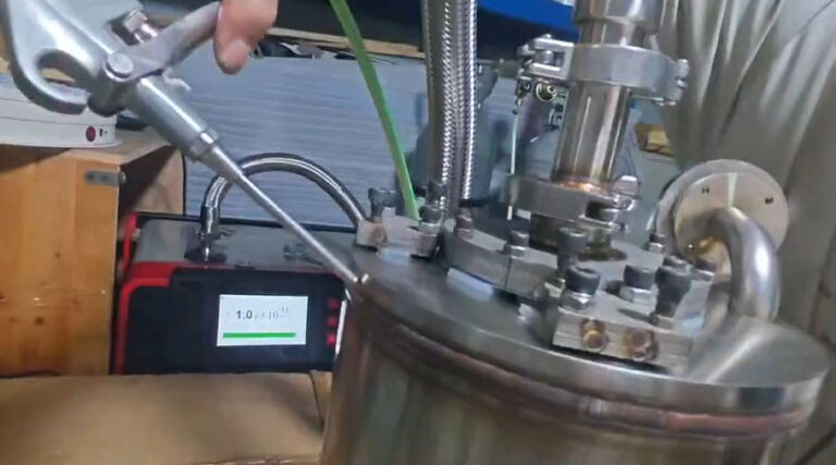 Helium leak detection seal welding