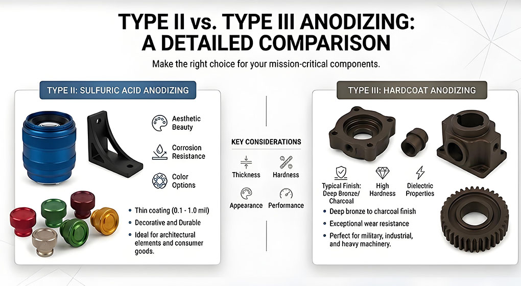 Type II vs type III anodizing